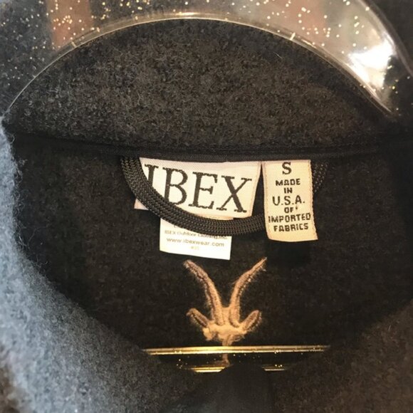 IBEX womens gray wool zip up coat jacket small - Picture 3 of 6